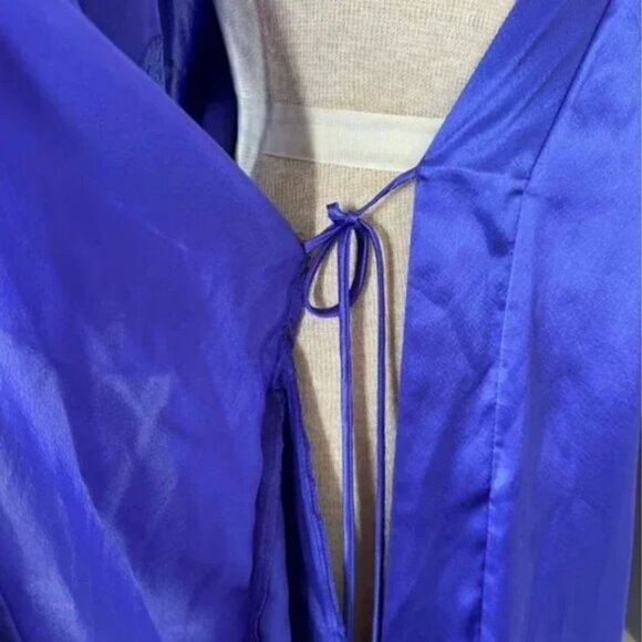 Natori Women's Plume Kimono with Lace Detail Robe Purple Size Medium - Picture 7 of 9